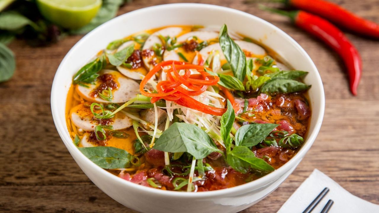 Hot and Spicy Beef Soup (GF) Bún Bò Huế