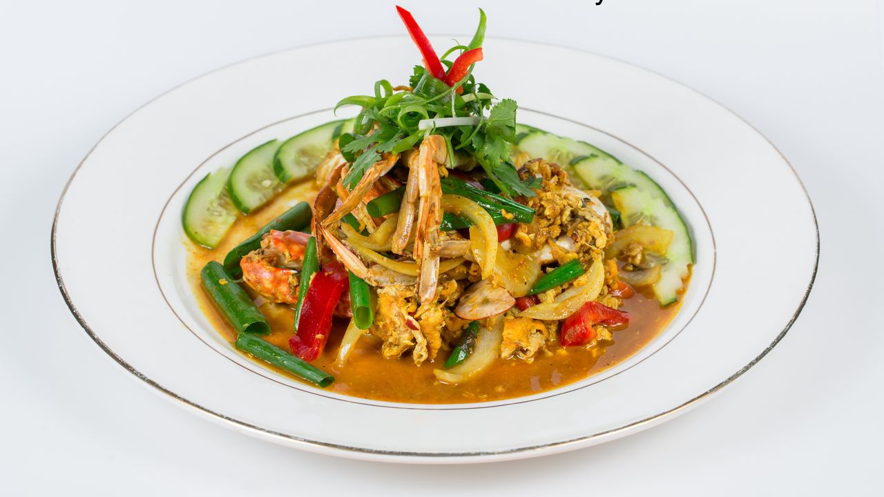 54. Stir Fried Crab With Yellow Curry Sauce