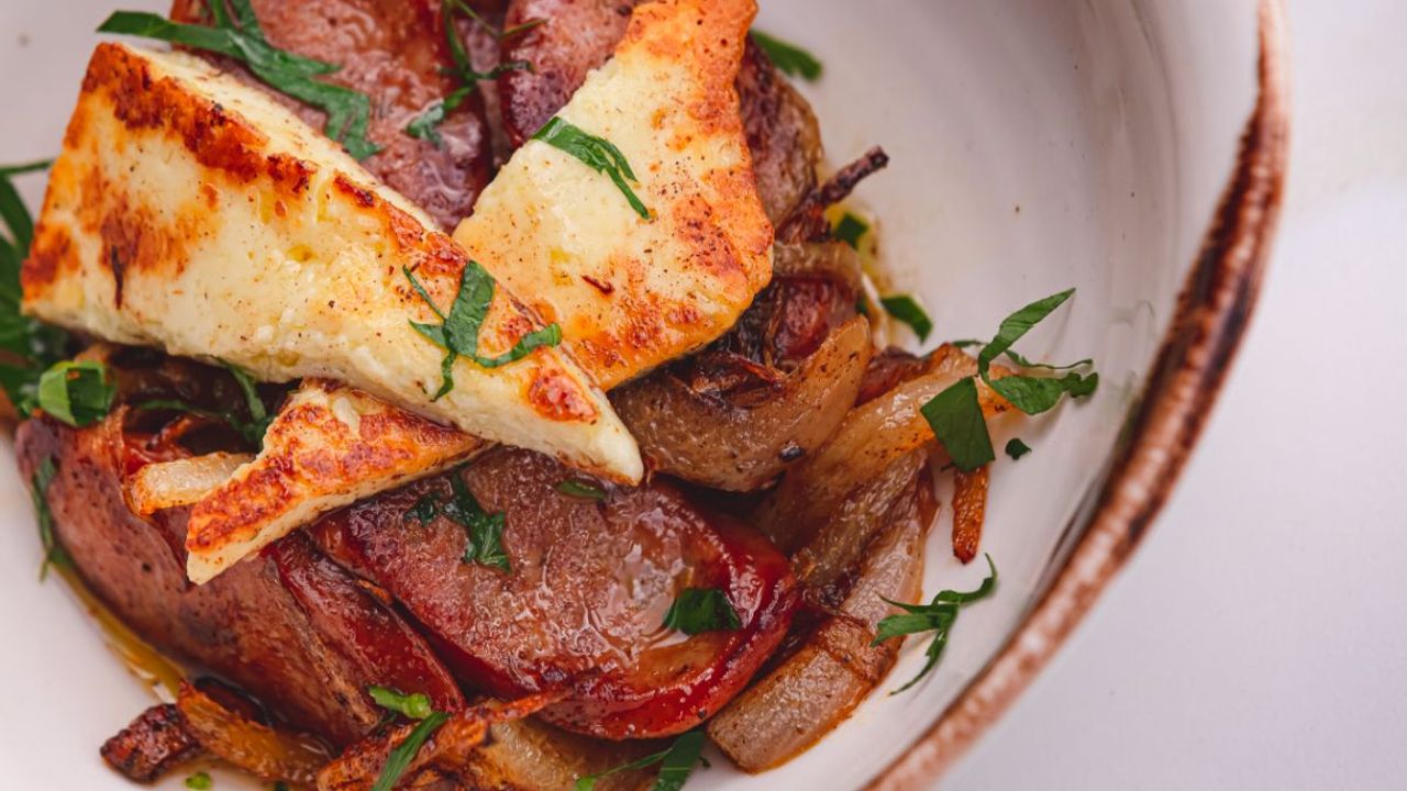 Chorizo and Halloumi