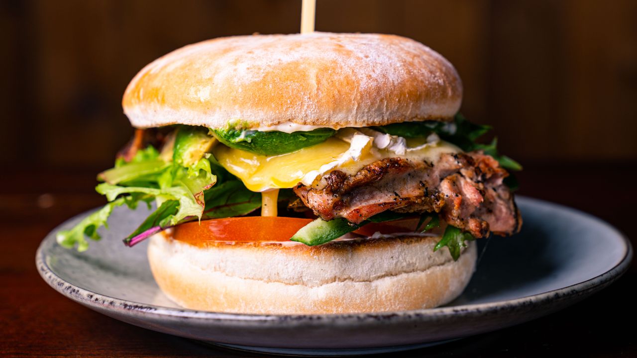 Avocado and Brie Burger