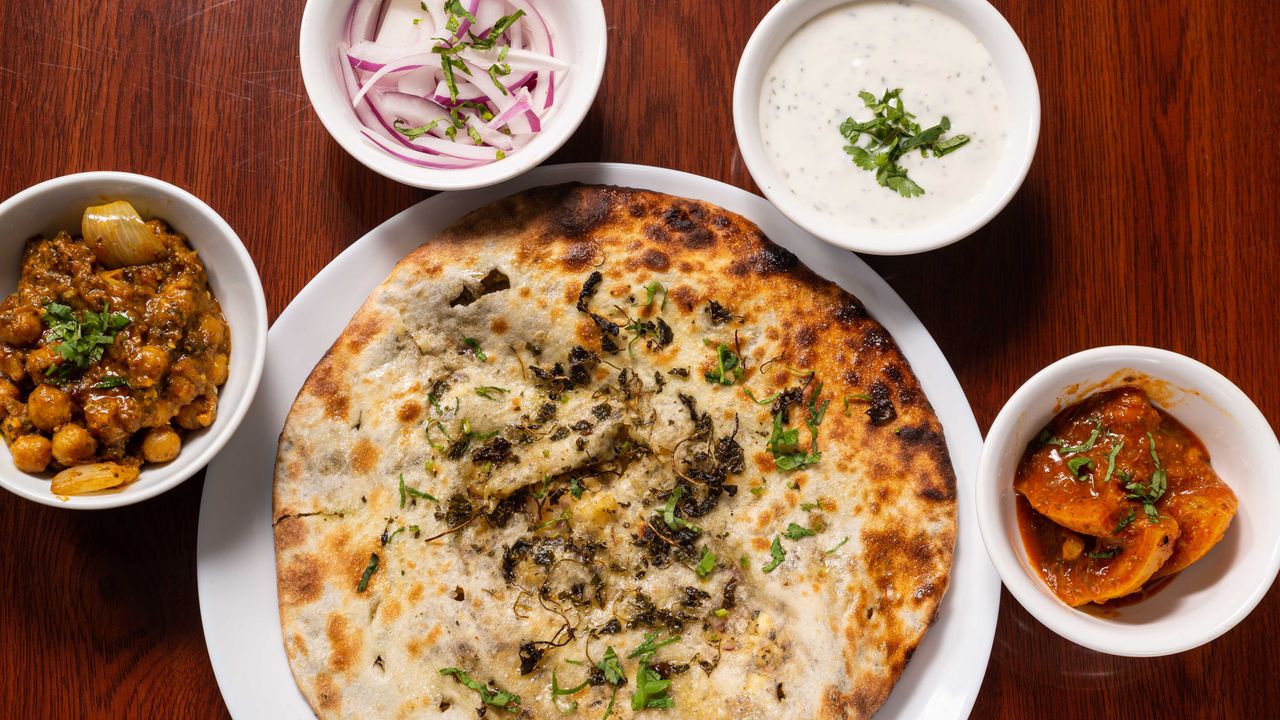 Amritsari Kulcha Thali