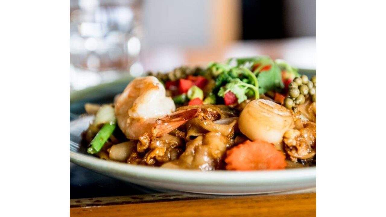 Glass Noodle Salad with Prawns and Scallops