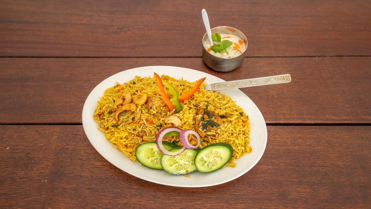 Chicken Biryani and Raita