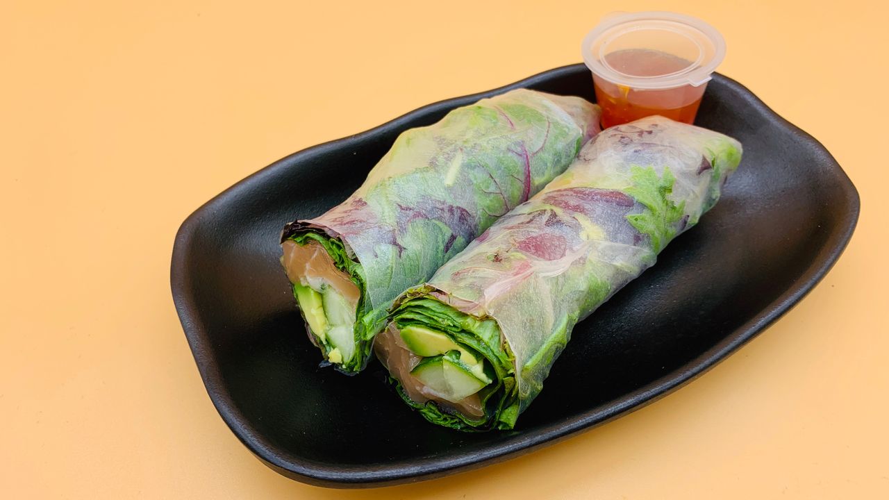 Fresh Salmon Rice Paper Roll