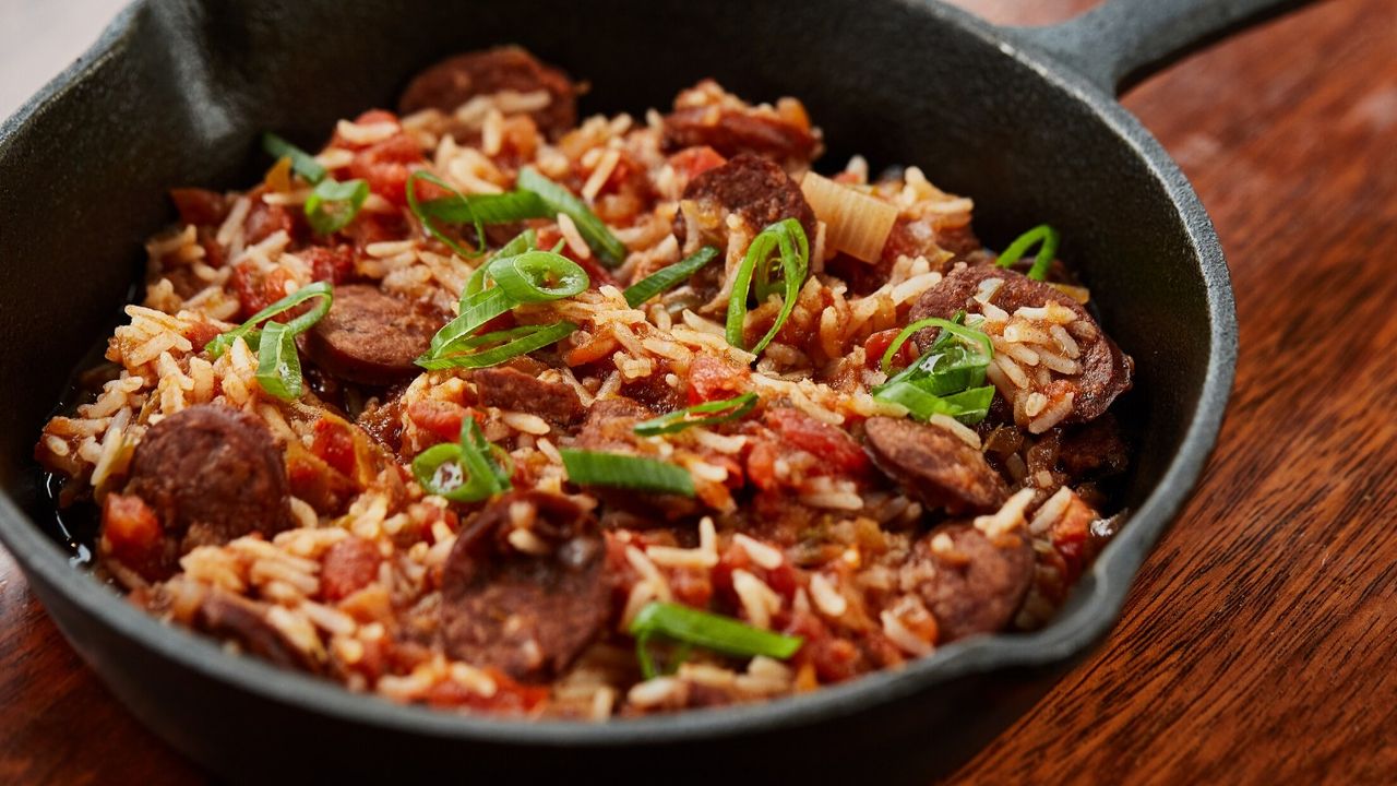 SMOKEY SAUSAGE JAMBALAYA (GF)