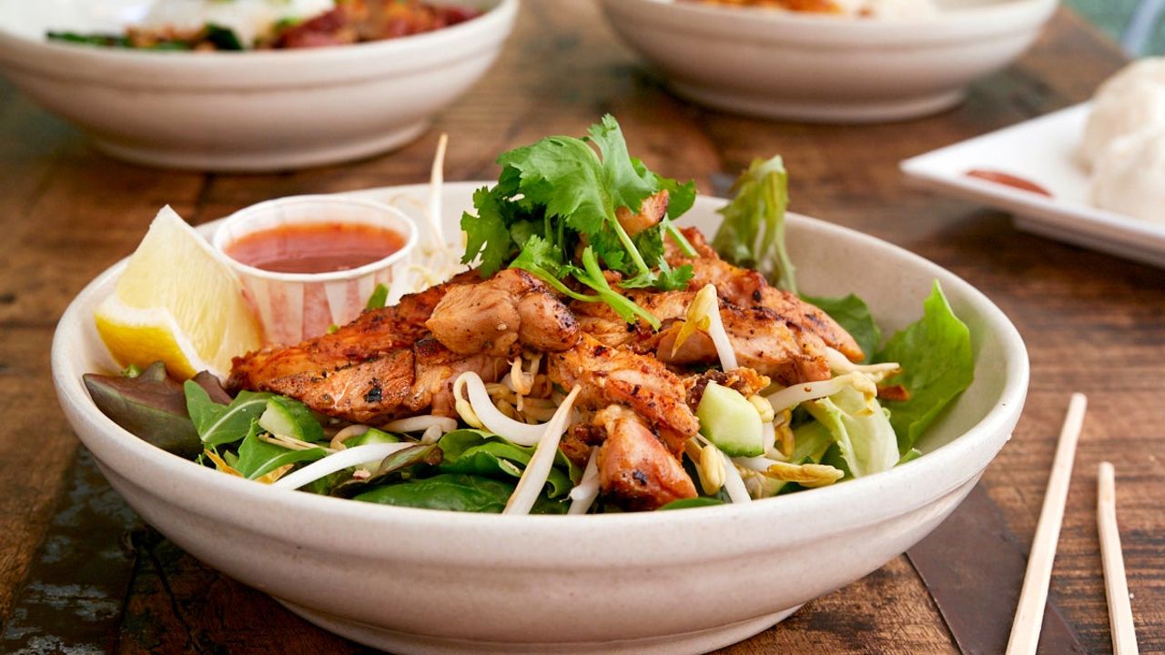 Grilled Lime Black Pepper Chicken Salad