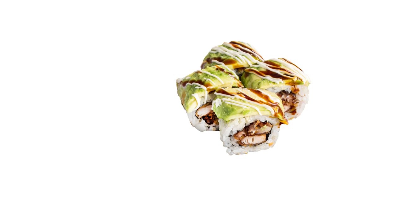 Crumbed Chicken and Avocado rainbow