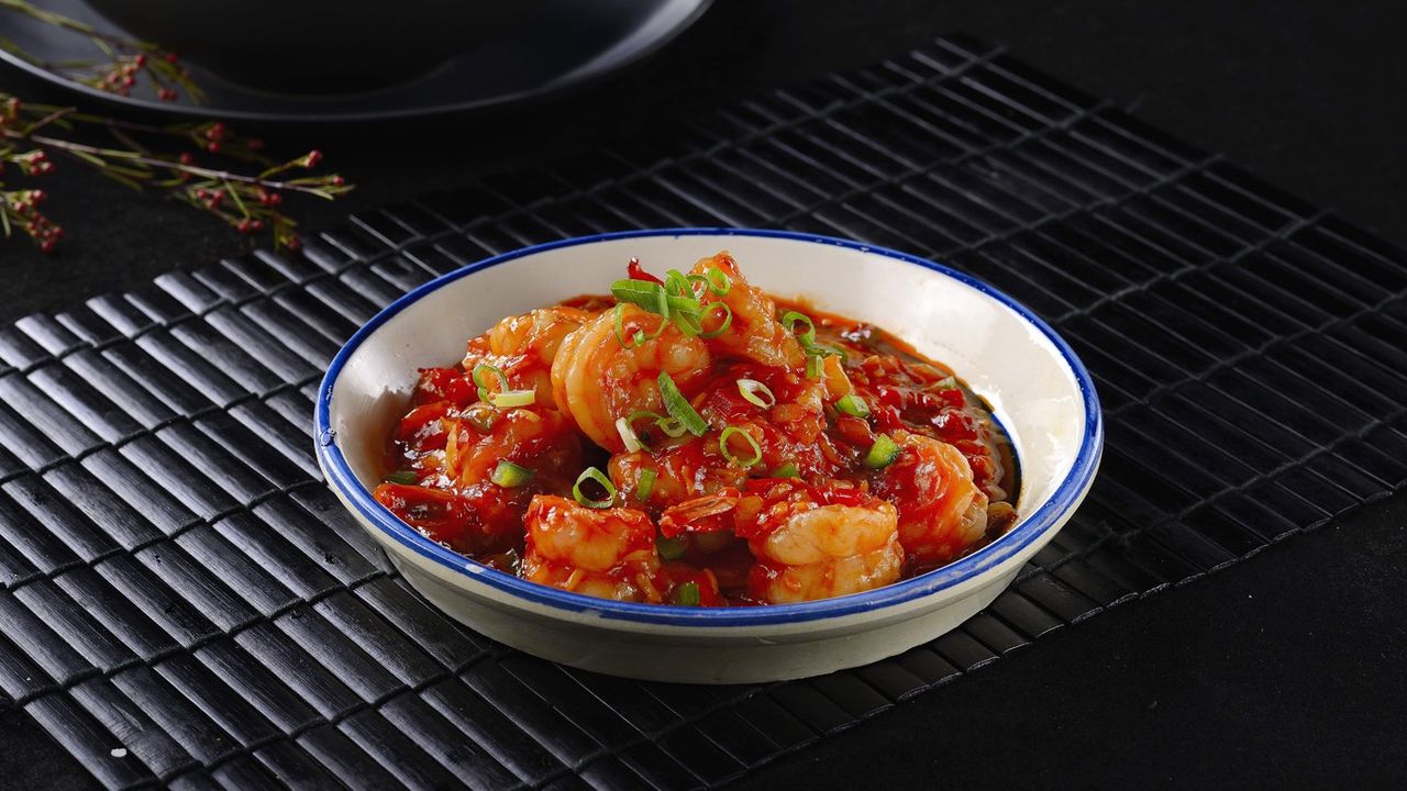 Singapore Chili Prawn