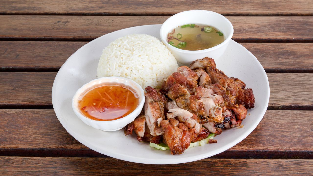 Crispy Chicken Rice