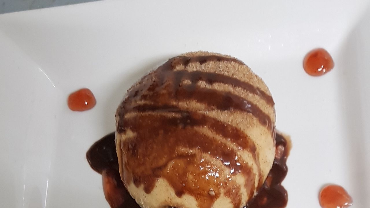 Hot Nutella jam donut