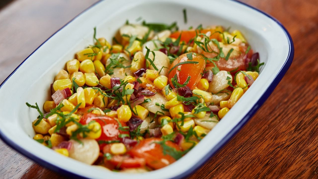 IRON-SKILLET SUCCOTASH (GF)(V)