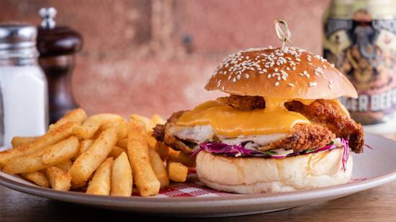 The Flamin' Galah Burger + Chips
