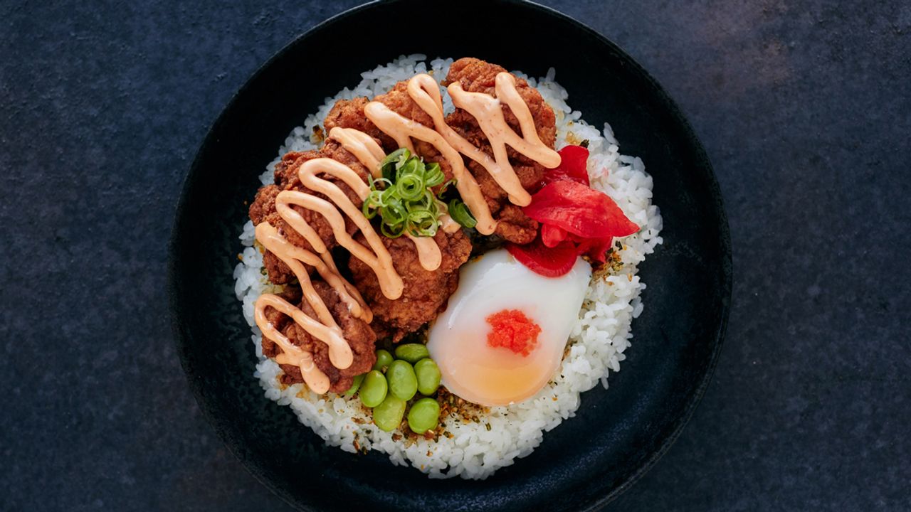 4.Karaage Chicken Rice w/ Spicy Mayo Sauce