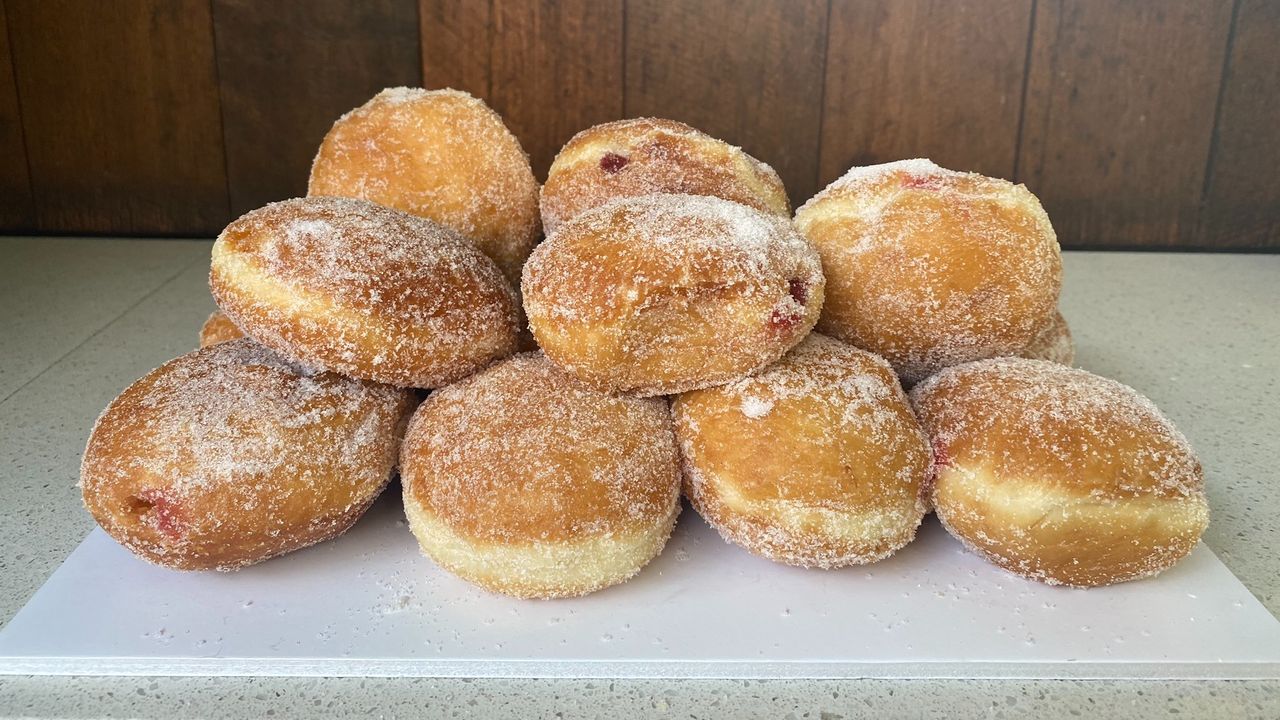 Hot Jam Doughnuts