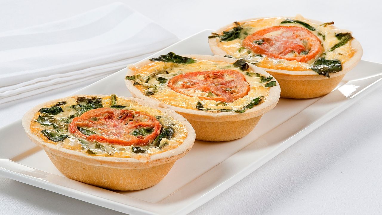 Spinach and Tomato Quiche