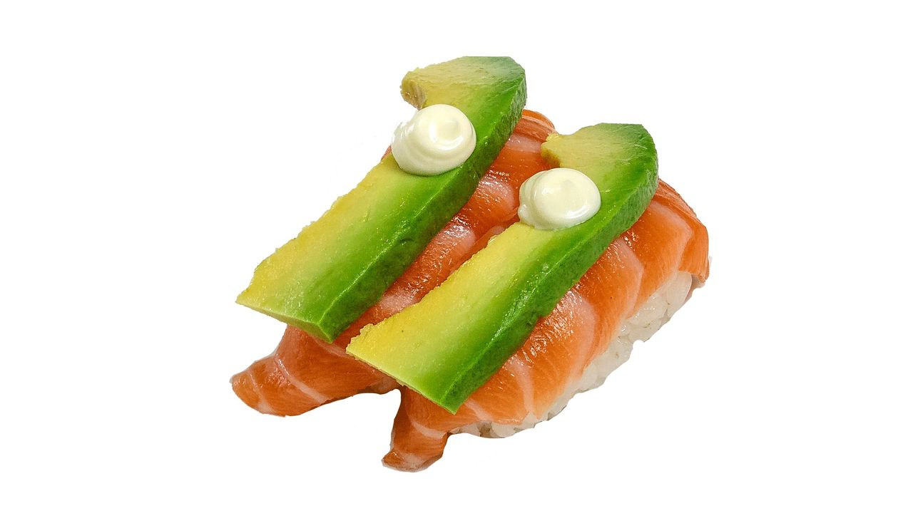 Salmon & Avocado nigiri  (GF)