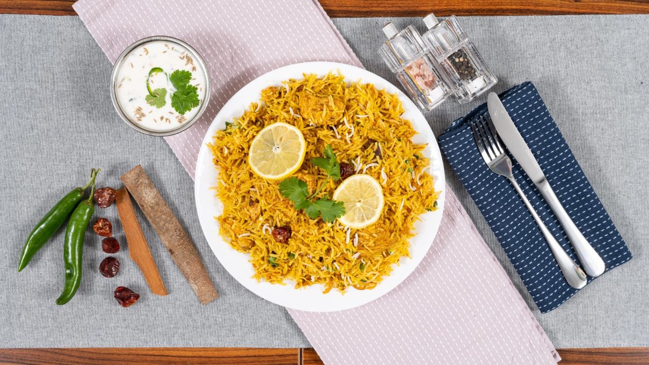 Chicken Biryani (with Raita)