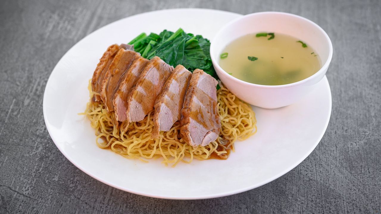 Egg Noodle BBQ Duck