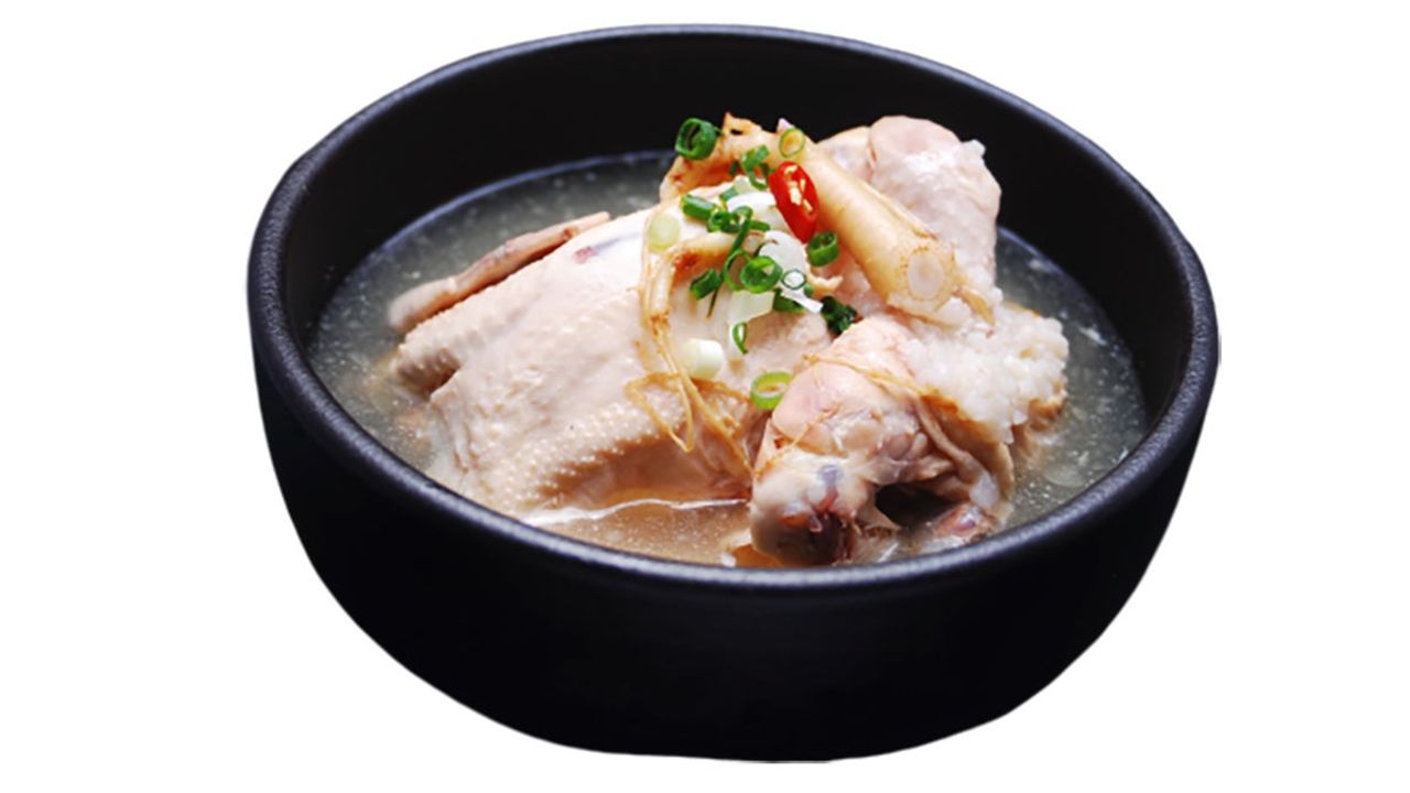 Chicken Soup with Ginseng (Ginseng Samgyetang)
