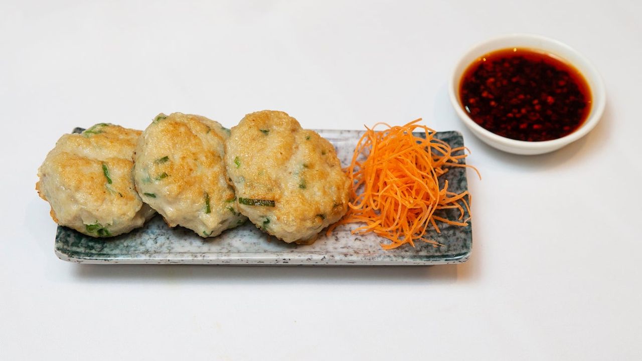 Pan Fried Prawn and Fish Cake