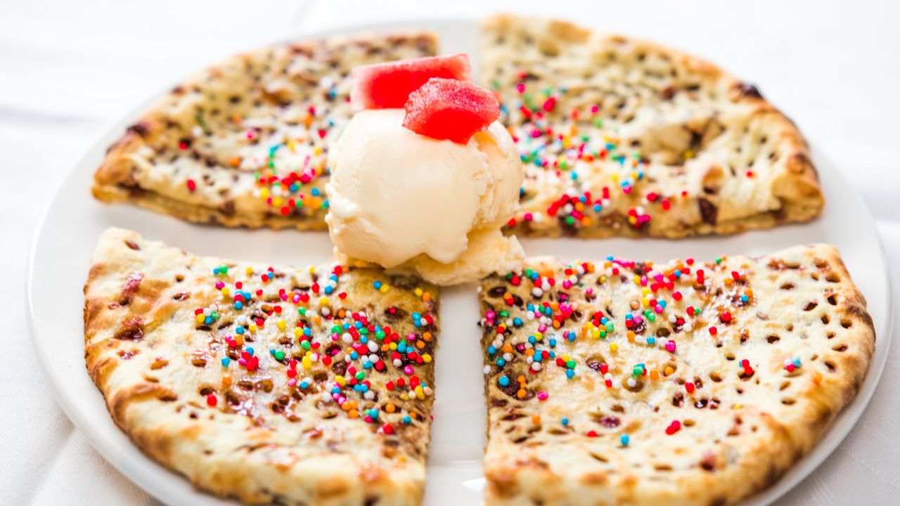 Chocolate Naan & Ice Cream