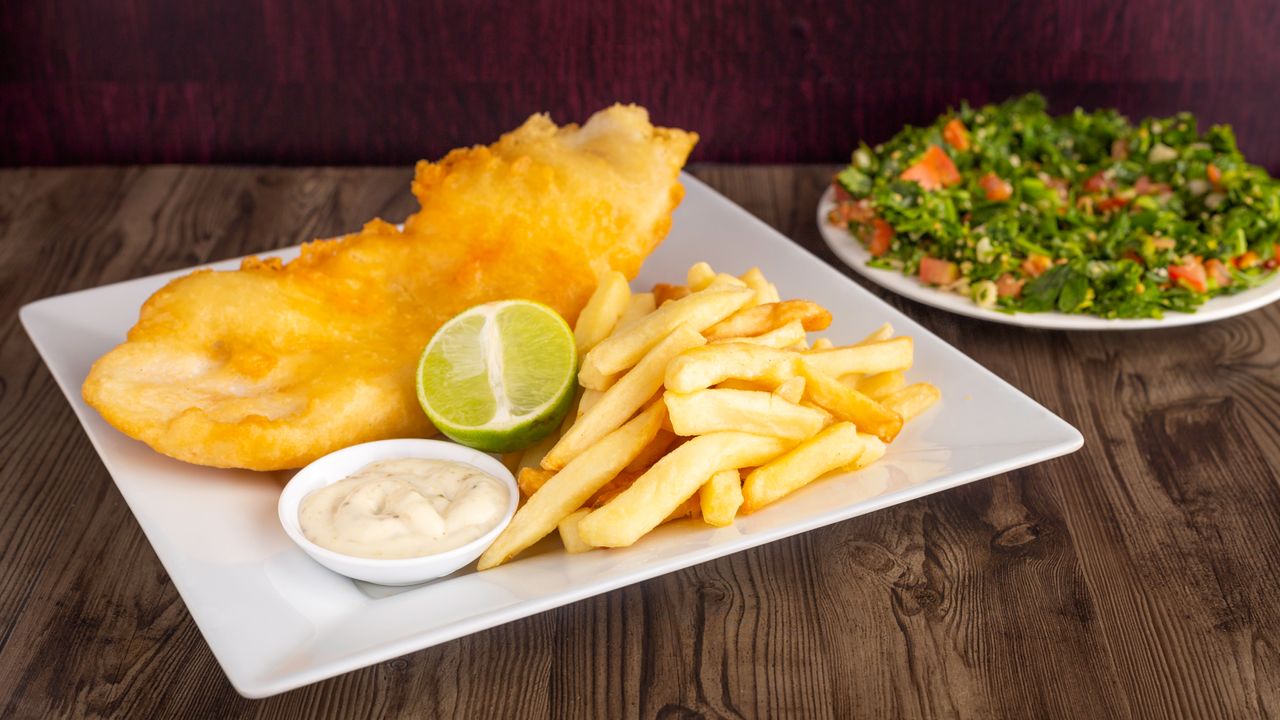 Fish, Chips & Salad