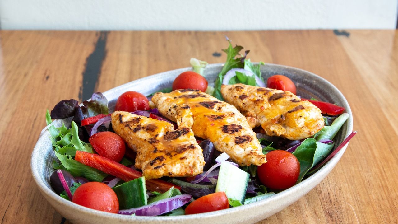 Chicken Greek salad
