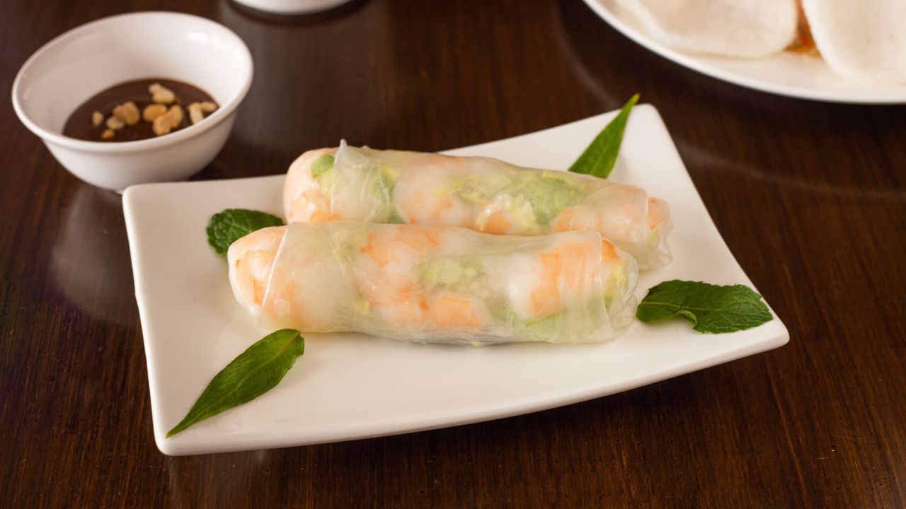 Prawn Rice Paper Rolls (2)