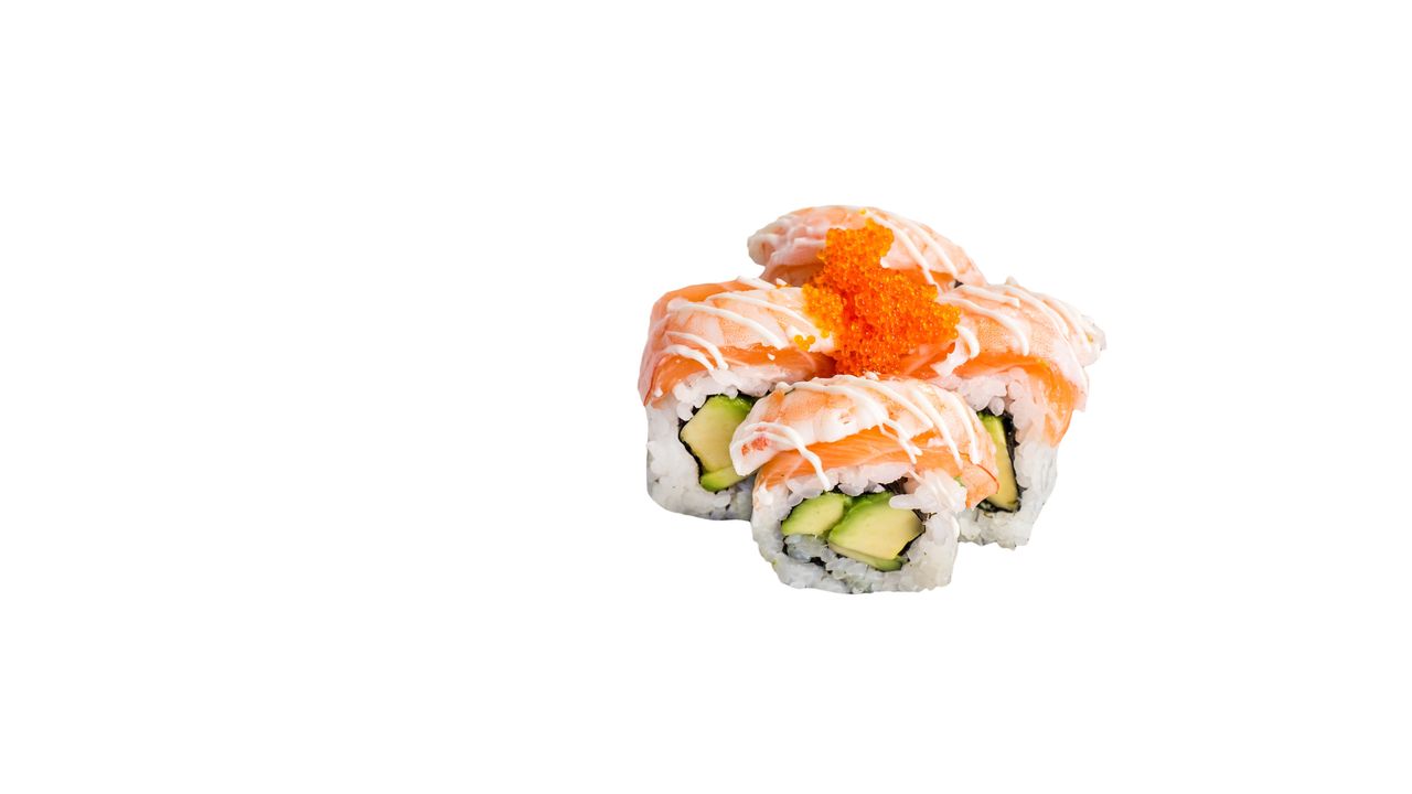 Fresh Salmon and Prawn Avocado rainbow