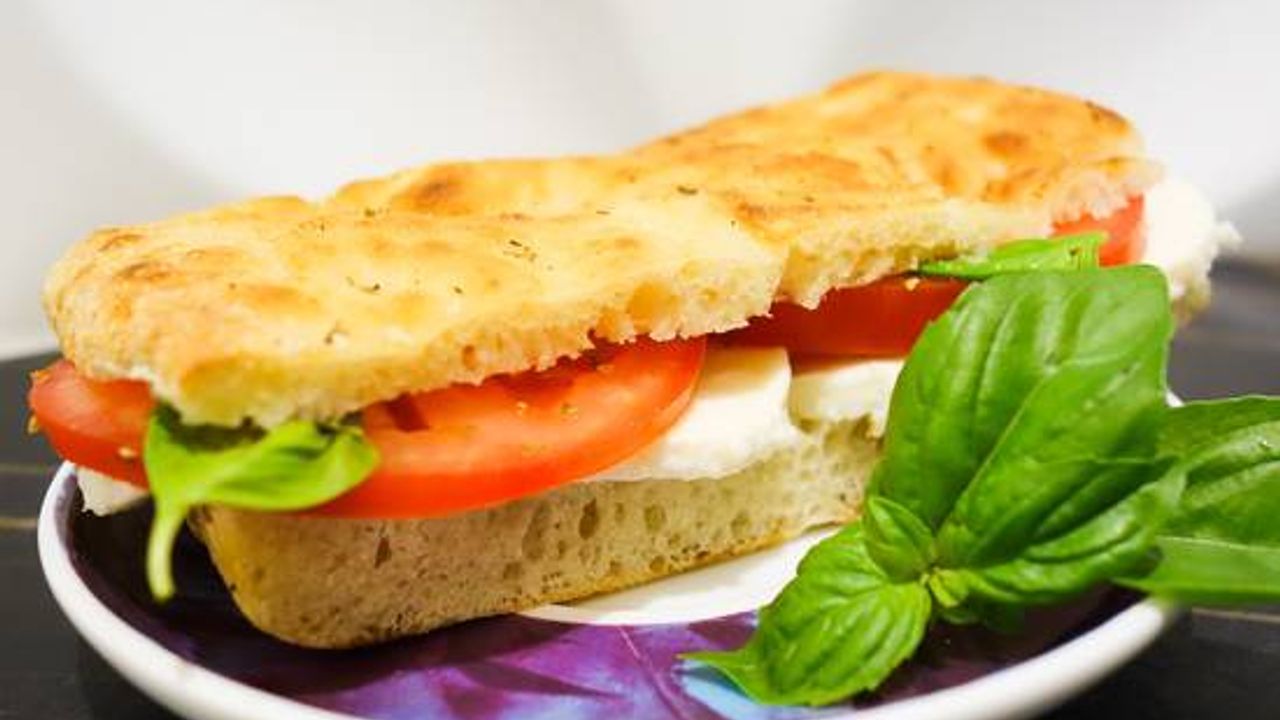 Tomato, Bocconcini, and Basil Panini