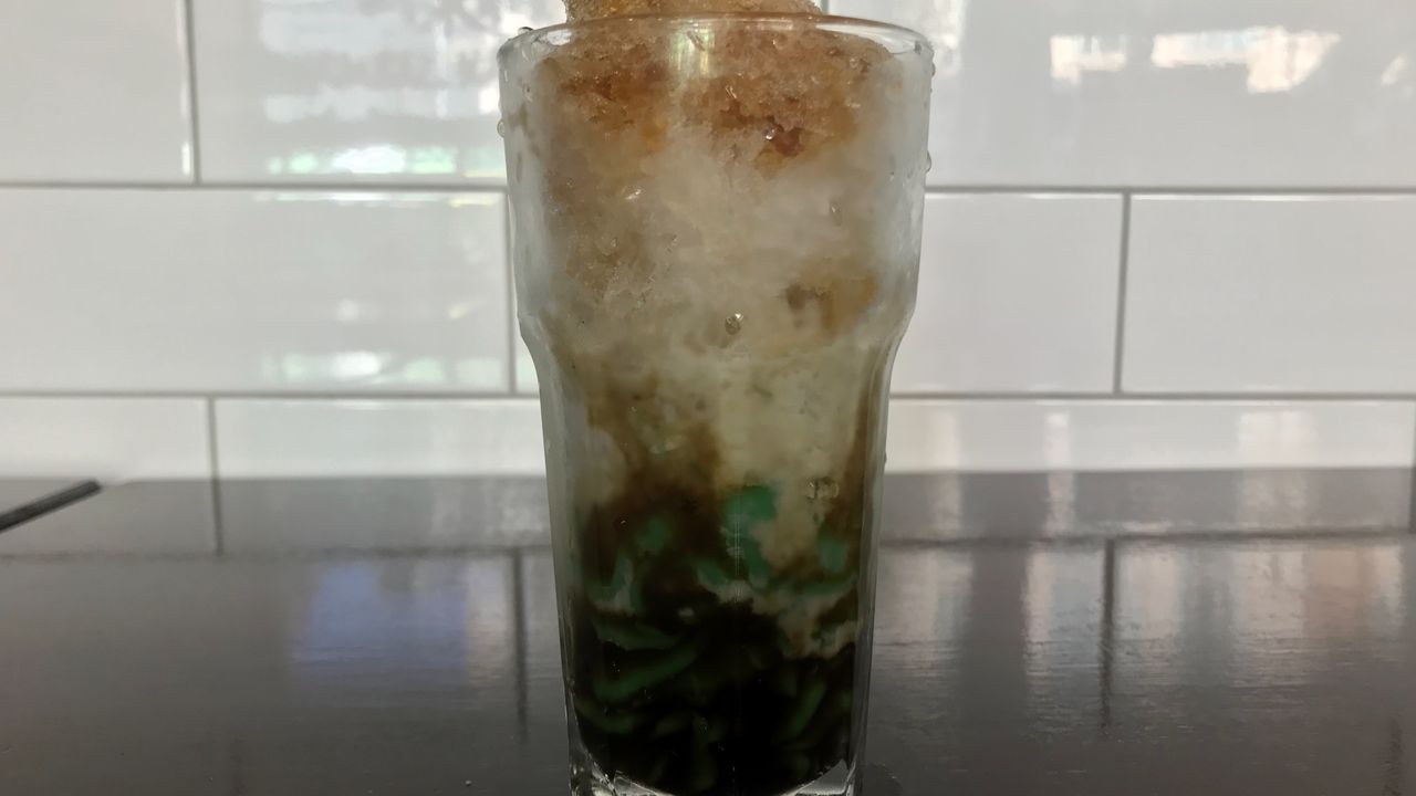 Chendol with Coconut Milk