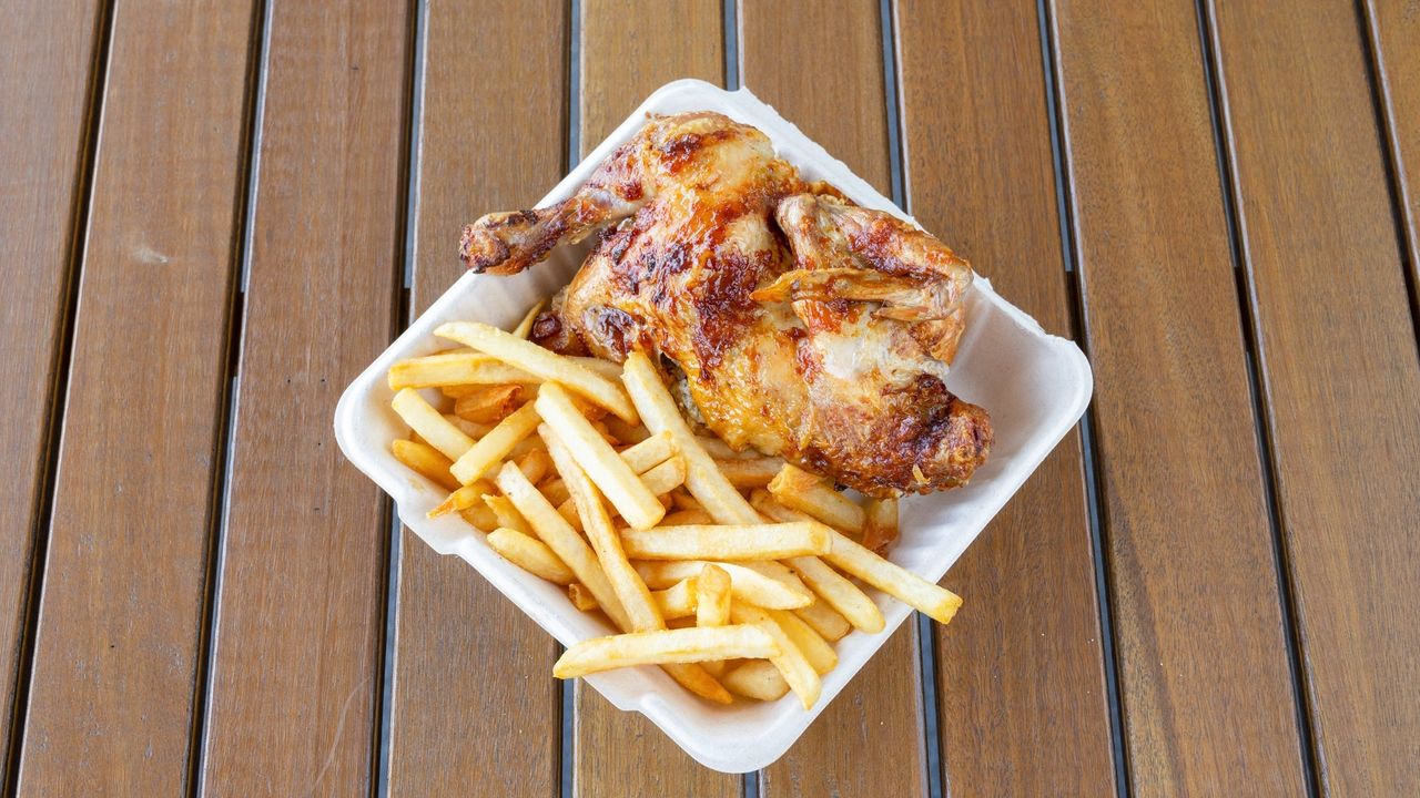 Half Chicken and Chips