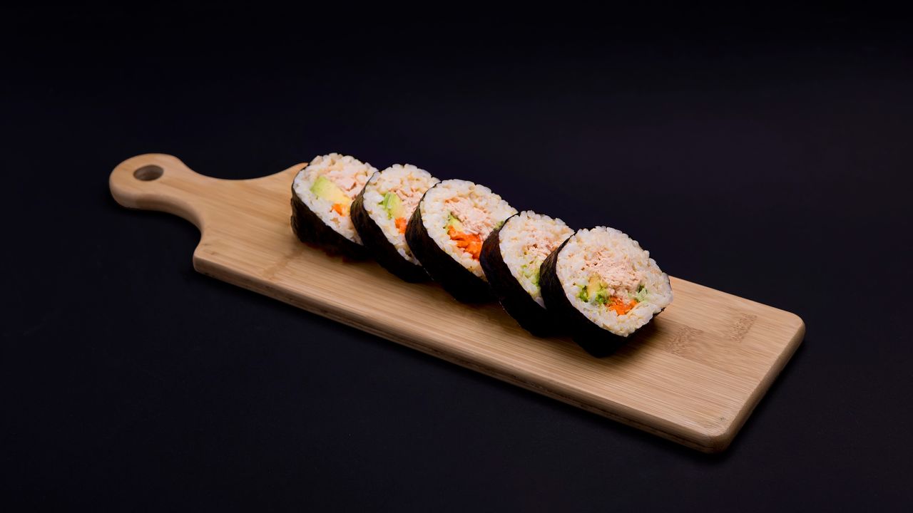 Cooked Tuna Brown Rice Nori Roll