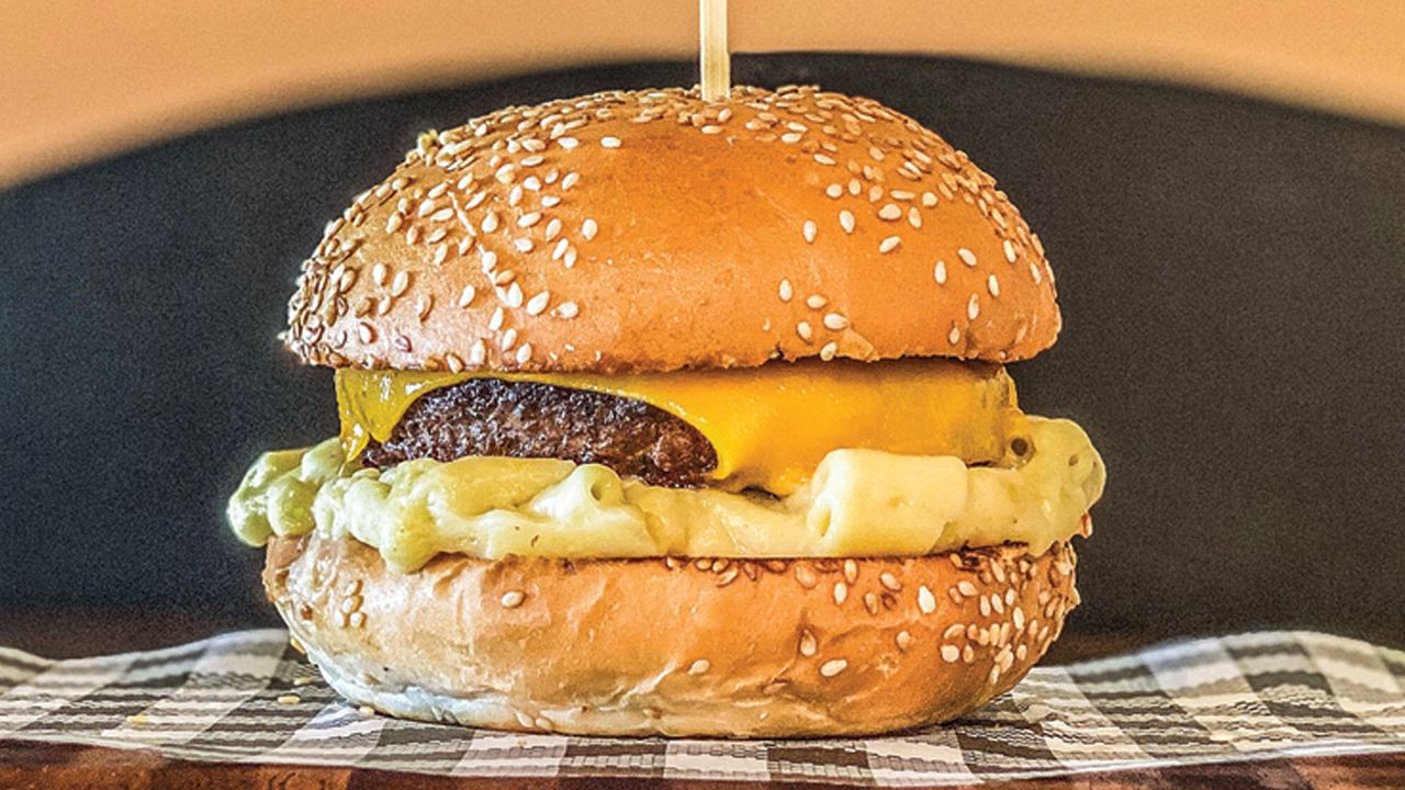 Plant-Based Mac & Cheese Burger