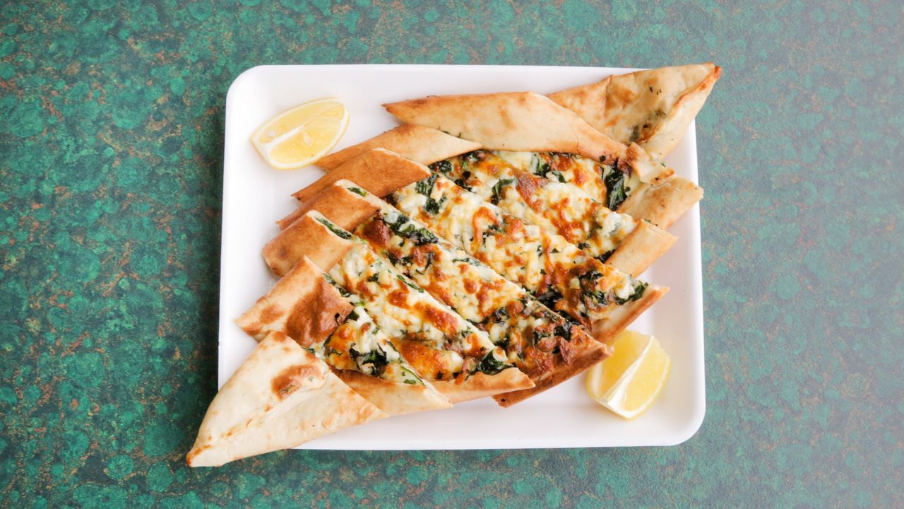Spinach and Egg Pide
