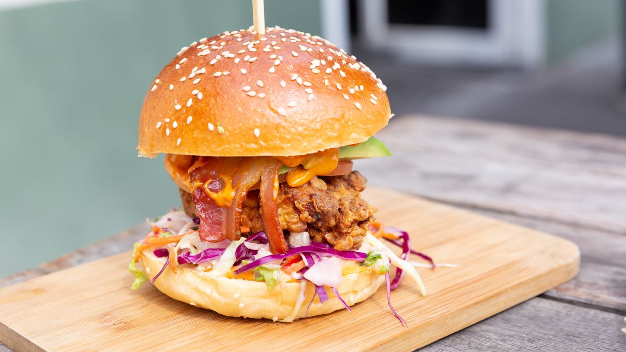 Korean Fried Chicken Burger