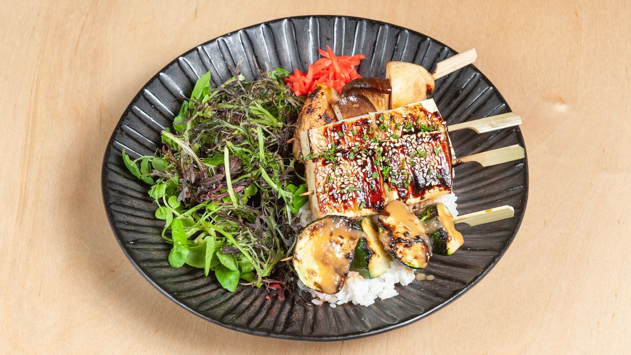 Tofu, Aka Miso, Sesame, Chive