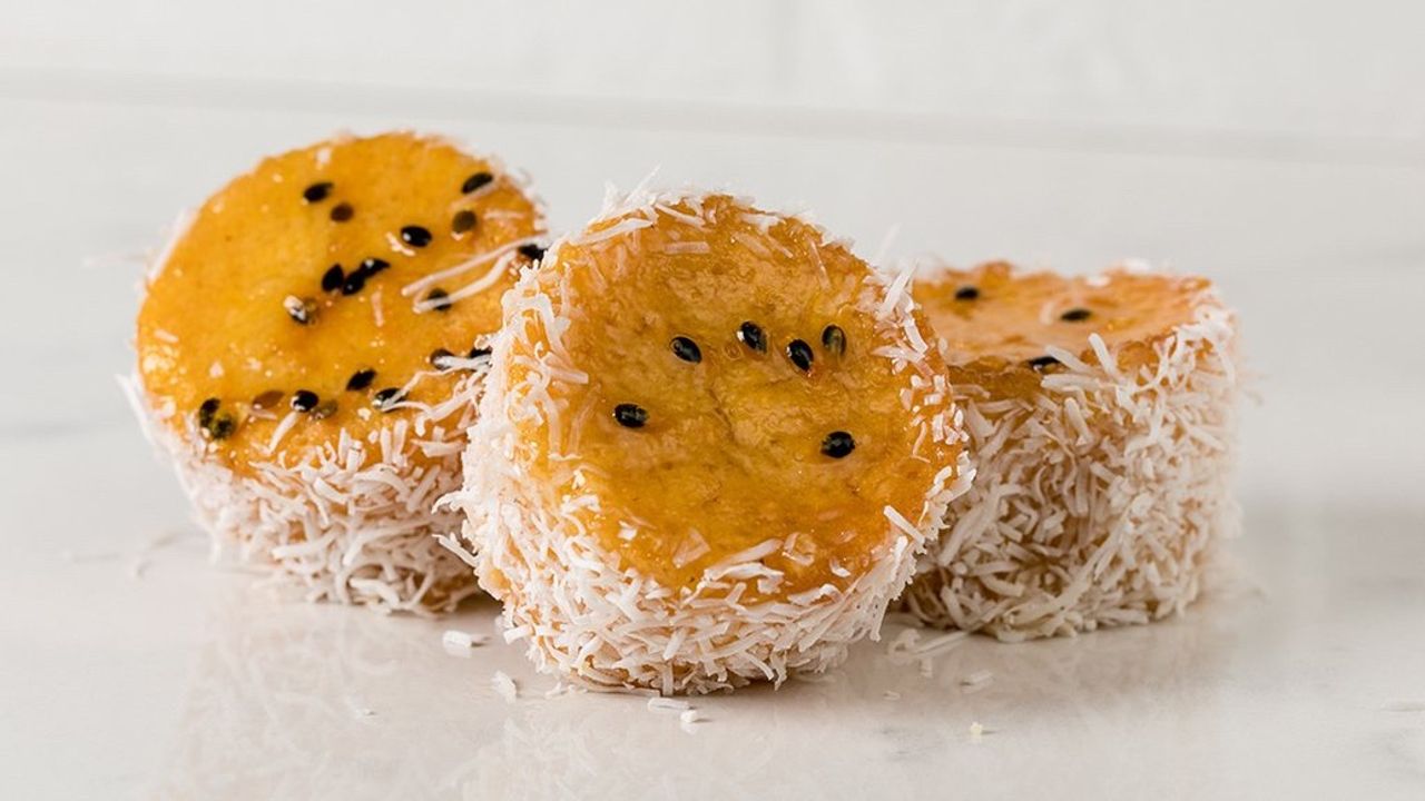 Coconut & Passionfruit Polenta Cake