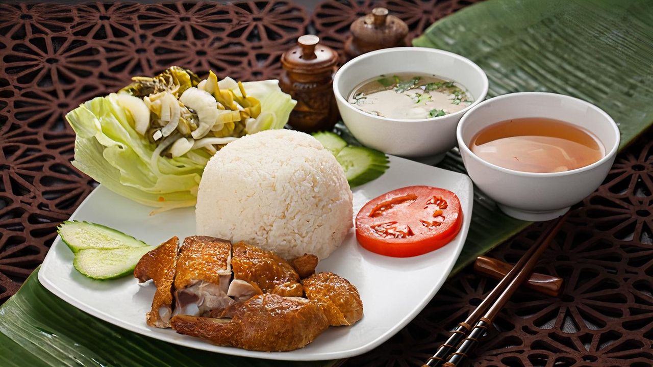 Jasmine Rice with Crispy Skin Chicken
