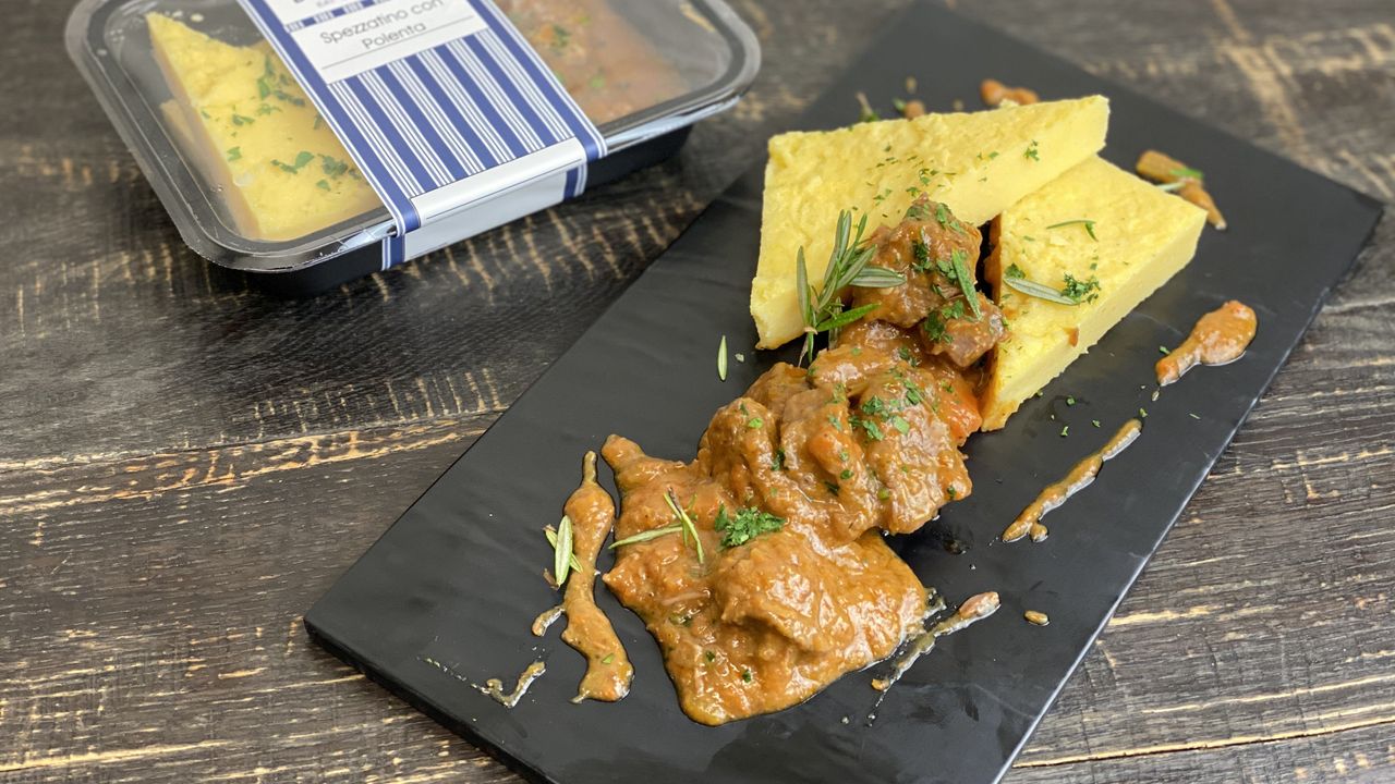 Spezzatino Con Polenta (Gf, Df), serves 1