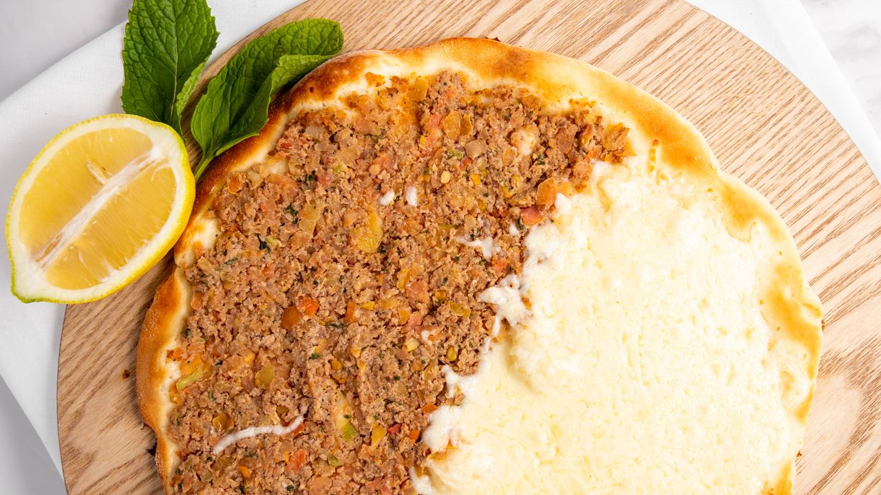 Half Meat Half Cheese Pizza