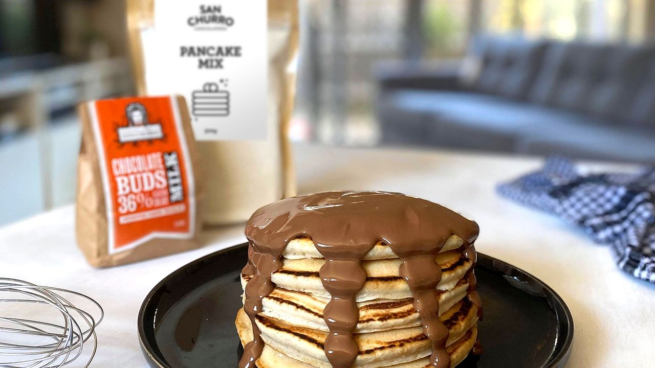 DIY Pancakes with Dark Chocolate
