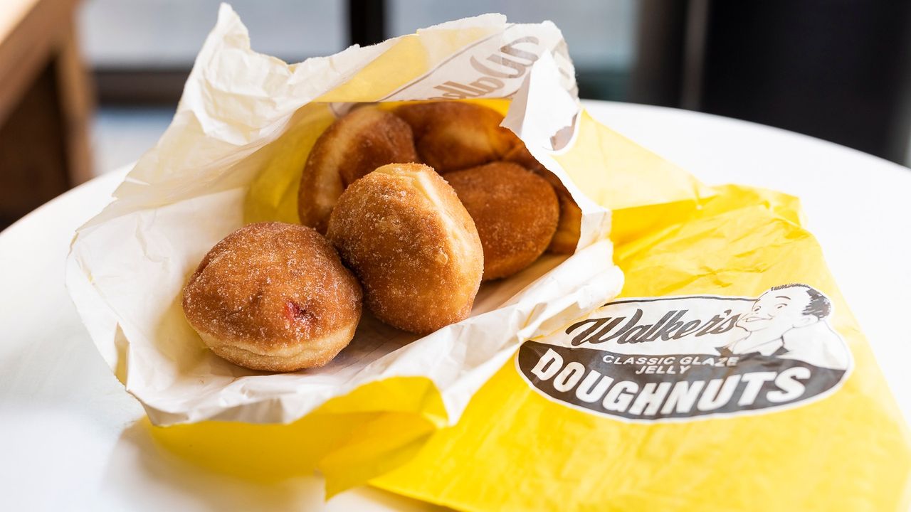 Half a Dozen of Hot Jam Doughnuts