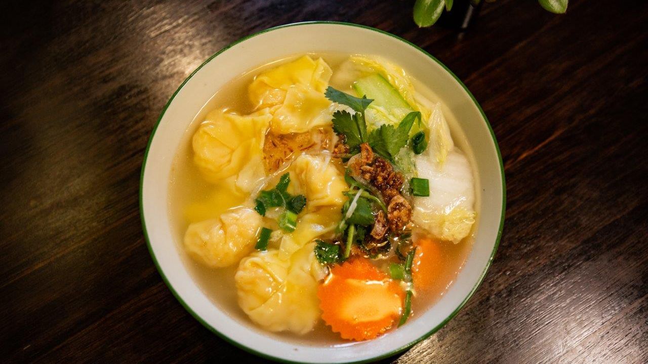 Prawn Dumpling Noodle Soup