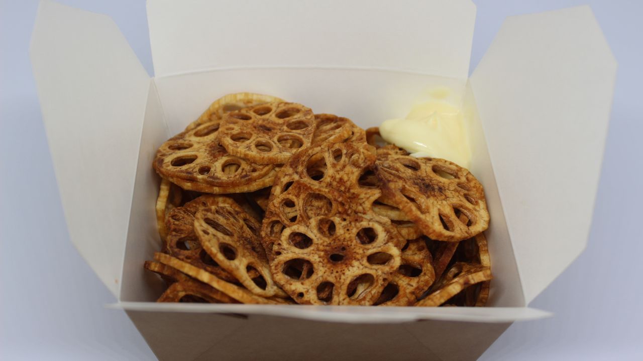 Renkon chips w/ qp mayo