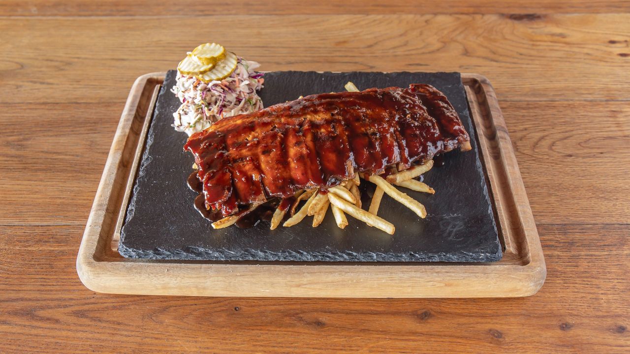 BBQ Pork Ribs and Fries