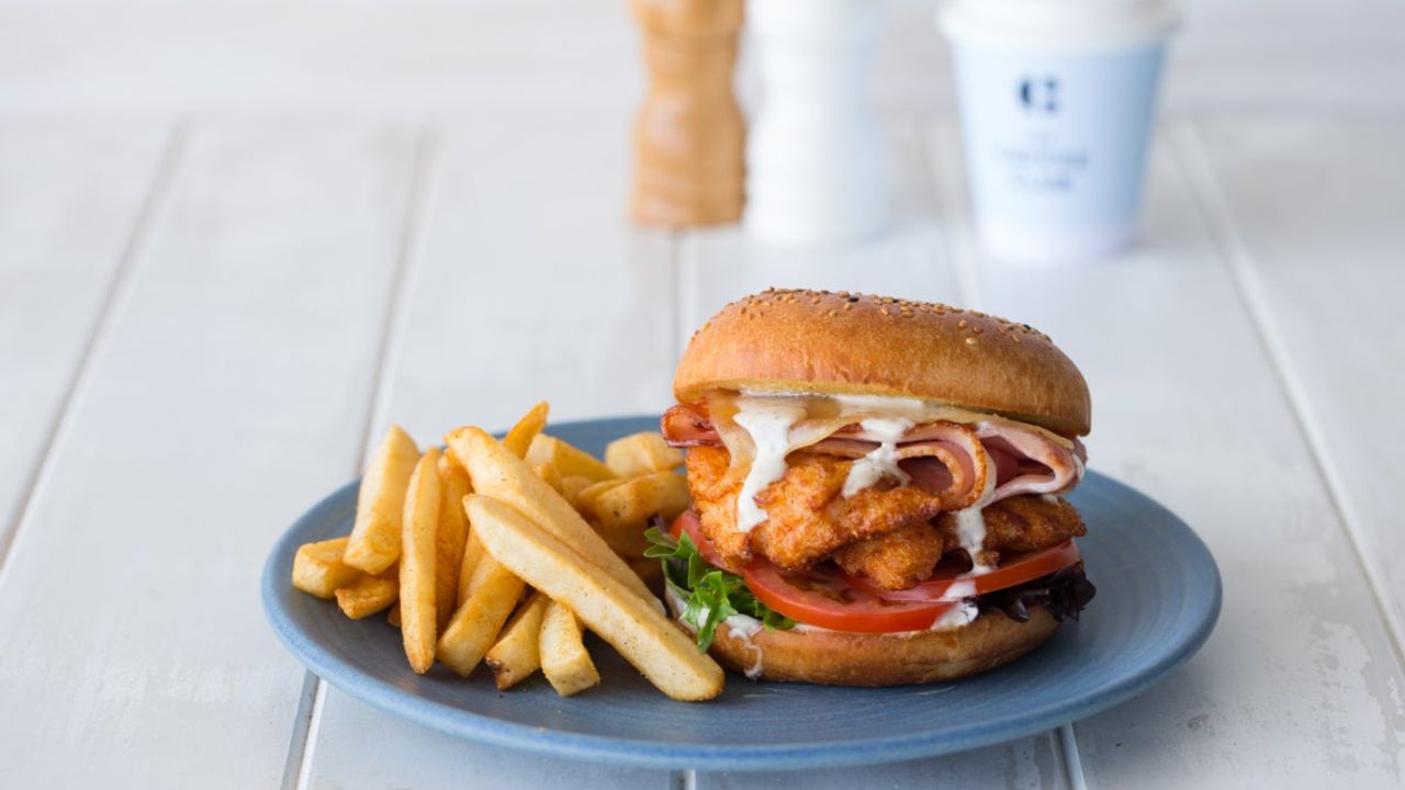 Buttermilk Chicken Caesar Burger