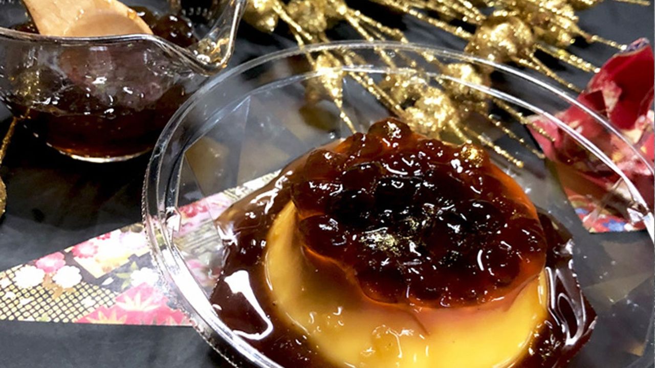 Black Sugar Creme Caramel Pudding