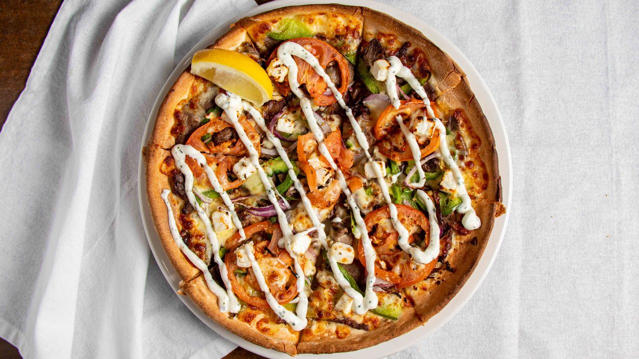 Mediterranean Lamb Pizza