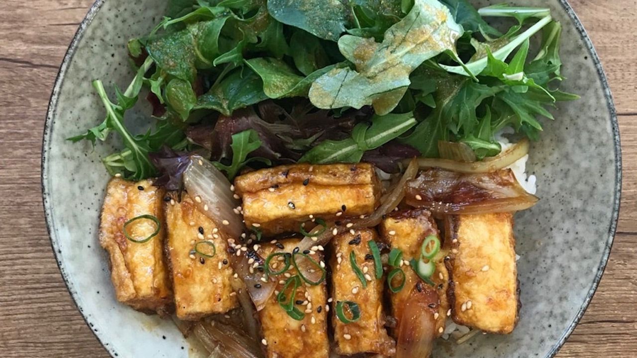 Tofu and Vegetable Donburi